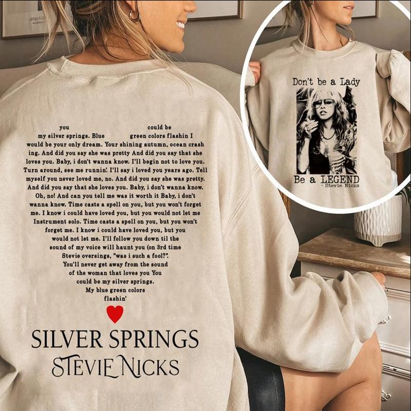 Don't Be A Lady Be A Legend 2 Sides Shirt, Stevie Nicks Shirt