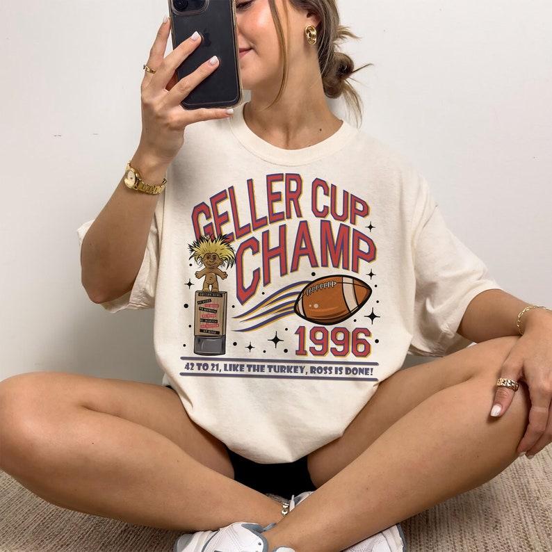 Geller Bowl Friendsgiving Shirt Ross Rachel Monica Chandler Phoebe Shirt 42-21 Just Like The Turkey Ross Is Done Geller Cup Bowl Tee Shirt