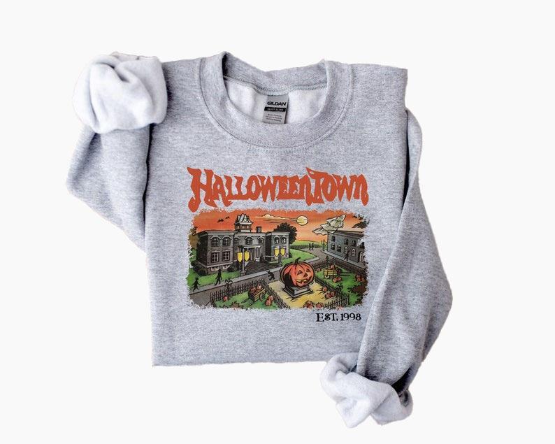 Halloweentown Est 1998 Sweatshirt - Shirt- Hoodie, Halloweentown University, Retro Halloweentown Sweatshirt, Fall Sweatshirt, Halloween Sweatshirt, Fu