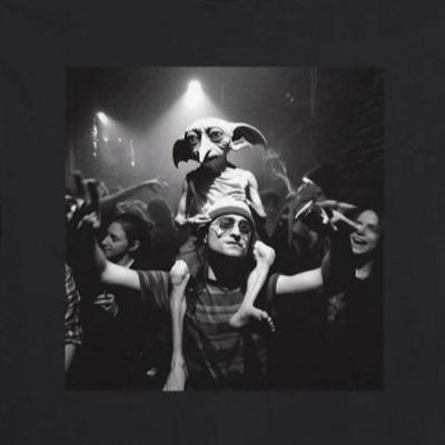 Harry Potter And Dobby T-shirt Sweatshirt Hoodie, Funny Meme Graphic T-Shirt, Vintage Style Movie Parody T-Shirt Funny Meme Dark Menswear Top Shortsle