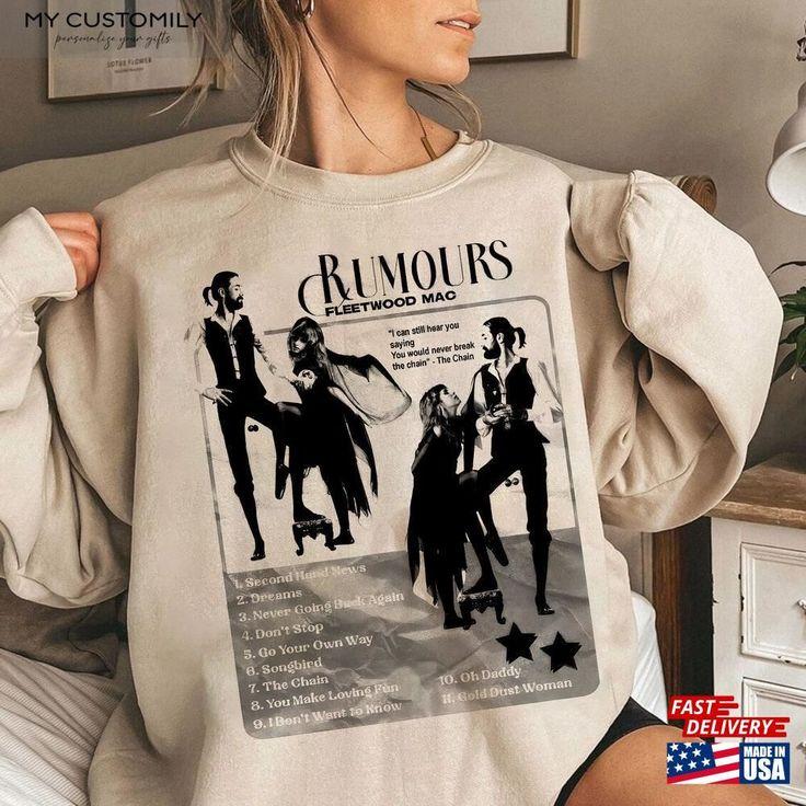 90s Vintage Fleetwood Mac Retro Sweatshirt - Unisex 2024 Band Tour