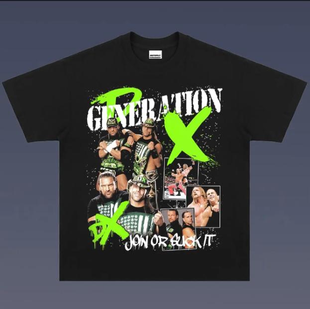 VINTAGE TEE  D-GENERATION X, Prints Vintage T-Shirt, Wrestler Shirt, WWE Shirt, Vintage Graphic Tee, Unisex T-Shirt, Gift All Top Menswear