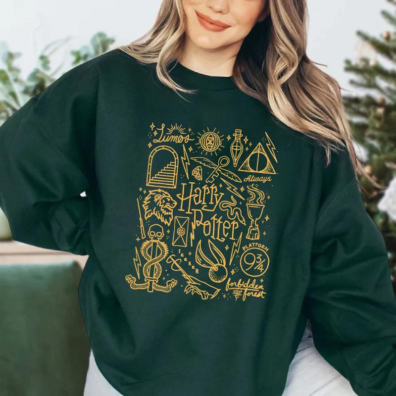 HP Iconic Item Sweatshirt Hoodie Shirt wizard house