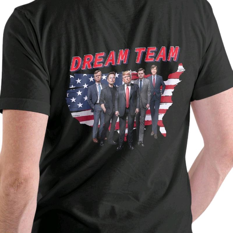 The Dream Team 2024 Men's T-Shirt - Men's Top - Menswear Cotton, Casual trump vance trump  shirt t shirt