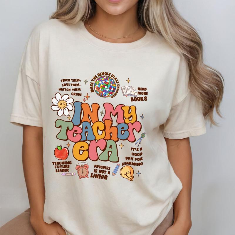 In My Teacher Era Shirts, Comfort Color Teacher Shirts, Teacher Gifts, Teacher Back to School Shirt, Teacher Appreciation Gift, Preschool Teacher Shir