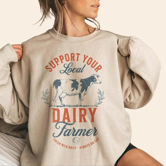 Eat Local Breastfeeding Sweatshirt Breastmilk Sweater Moms Milk Crewneck Moms Boobery Jumper Baby Shower Gift for New Mom for nursing