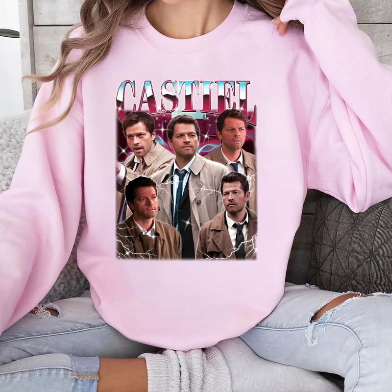 Castiel T Shirt, Vintage Castiel  T Shirt, Gift For Woman and Man Unisex T-Shirt Sweatshirt HoodieQuotes Casual Cotton