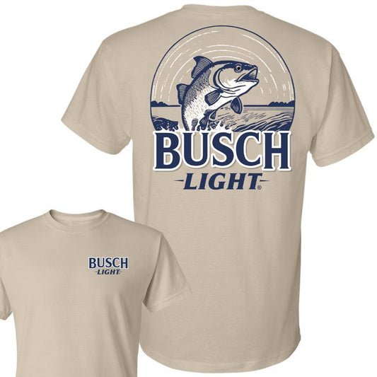 Busch Light T-Shirt, Busch Light, Beer Tee,Busch Light - Busch Light Man's New Edition Shirt, Casual Graphic Round Neck T-shirt for Summer, Fashion To