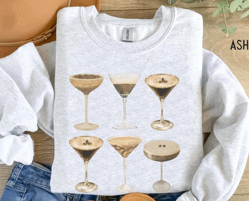 Espresso Martini' Crewneck Sweatshirt Cocktail Womenswear