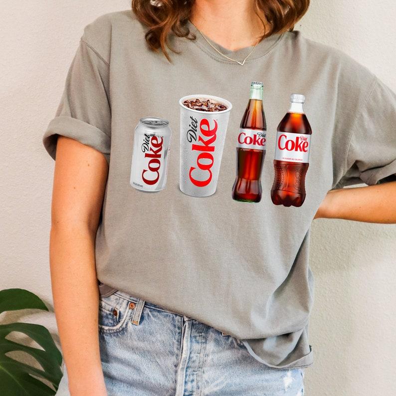 Diet Coke Shirt, Diet Coke Short Sleeve, Diet Coca Cola Crewneck, Gift for Diet Coke Lover, Diet Coke Lover Gift