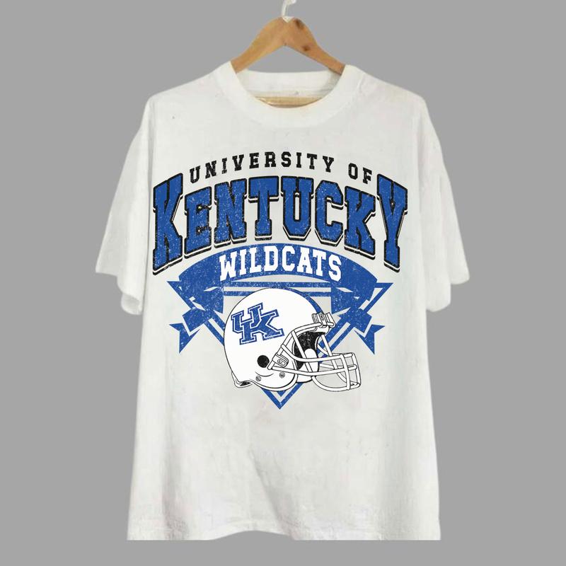 Kentucky Wildcats Vintage NCAA Sweatshirt, Unisex Wildcats Football Shirt, Classic Sport Hoodie for Fans, Cotton Casual T-Shirt, Clothing