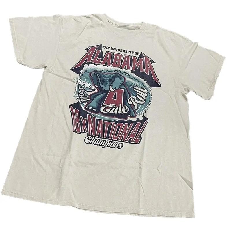 47 Brand Ncaa Alabama Crimson Tide Retro T-Shirt All Sizes