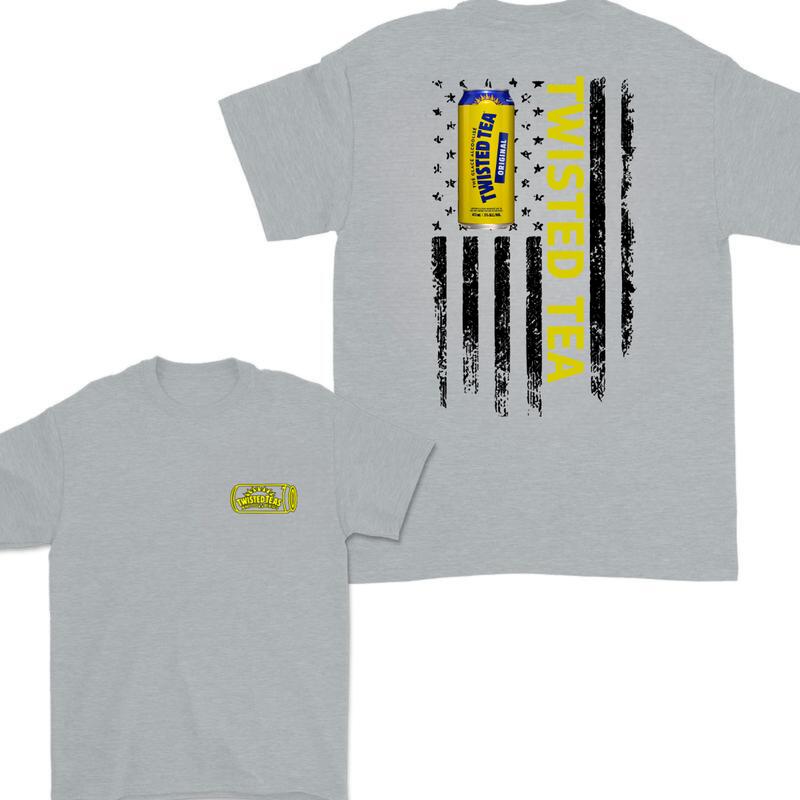Twisted Tea Logo Flag 2-sided Tshirt, Twisted TeaLight Tshirt Full Color For Men And Women Tshirt, Twisted Tea Tshirt