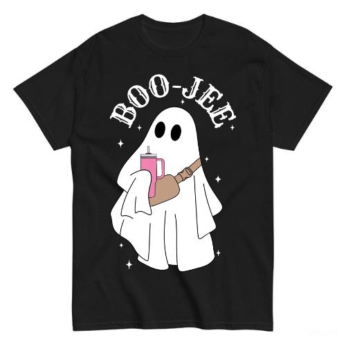 Halloween Gh-ost tshirt, B-oo J-ee Shirt, Boo Shirt,Perfect Tee, Gifts For Boyfriend and Girlfriend T-Shirt