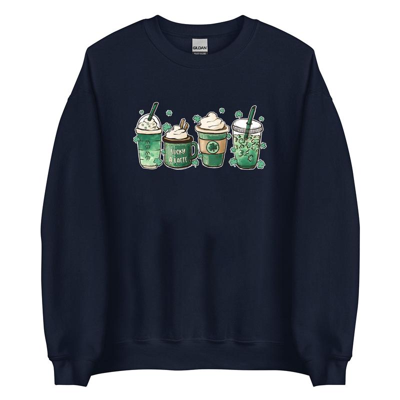 St Patricks Day Coffee Crewneck Sweatshirt, Hoodie, T-shirt