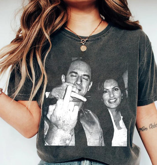 Vintage Elliot Stabler And Olivia Benson Shirt