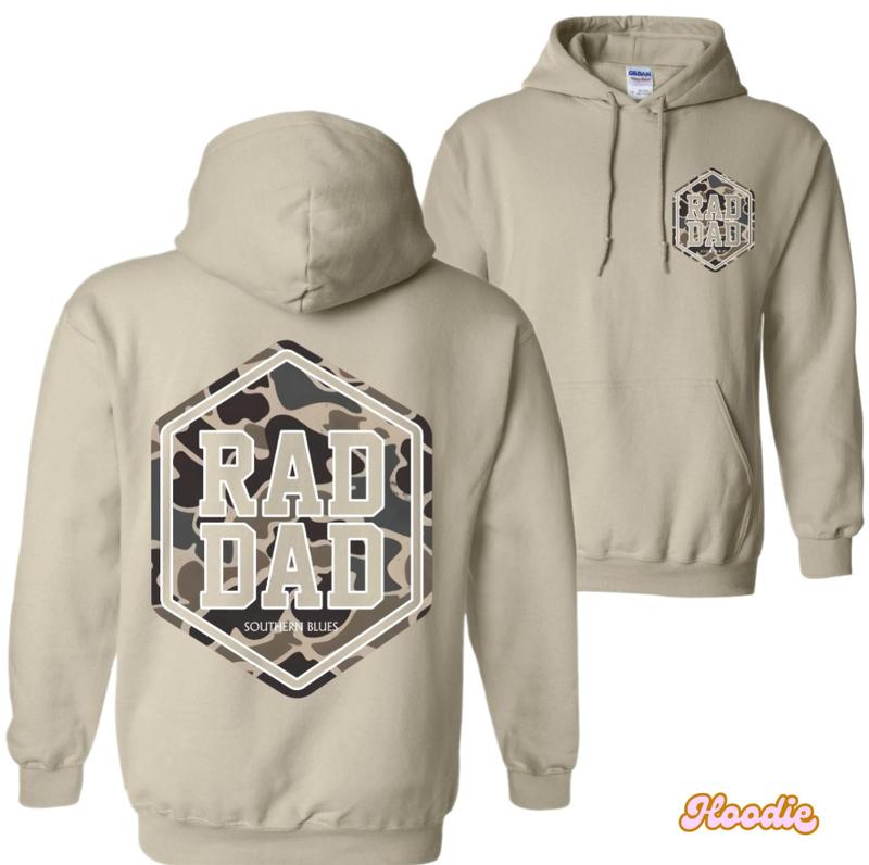 Rad Dad Shirt Funny Dad Shirt, Funny Dad Sweatshirt, Ideal Menswear for Everyday Wear, Rad Dad Unisex Printed Hoodie, Full Color, Size S-3XL Design