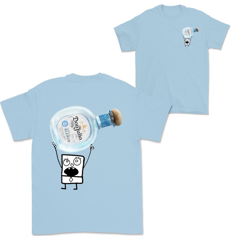 Doodlebob Don Julio Blanco Tequila  2 Sided T-Shirt, Funny Drinking T-Shirt, Summer T-Shirt, Full Color T-Shirt, Unisex T-Shirt, For Men, For Women, G