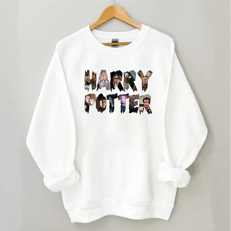 HP Characters Name At Hogwarts Unisex Sweatshirt Hoodie Shirt Cotton Relaxed Fit