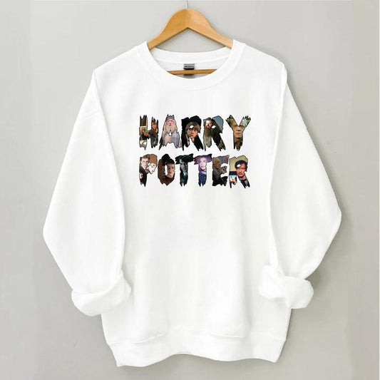 HP Characters Name At Hogwarts Unisex Sweatshirt Hoodie Shirt Cotton Relaxed Fit