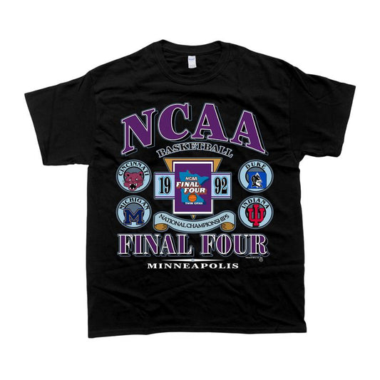 Vintage 1992 NCAA Final Four T-Shirt, Cincinnati Michigan Duke Indiana T-shirt