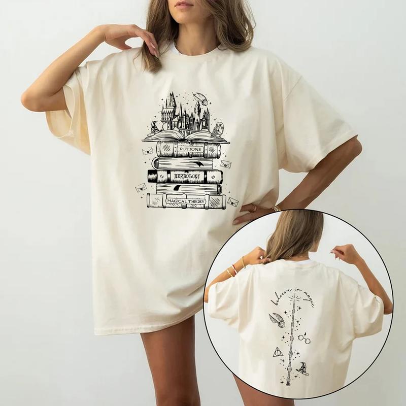 HP 2 Sides Wizard Classes Unisex Sweatshirt Hoodie Shirt, gift for fan Cotton Fit Womenswear potterhead gift