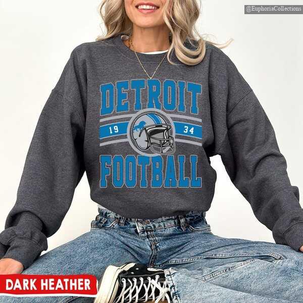 Vintage Detroit Football Sweatshirt, Hoodie, T-Shirt, Lions Sweatshirt, Retro Detroit Football Fan Gift , Global Trending Outfits