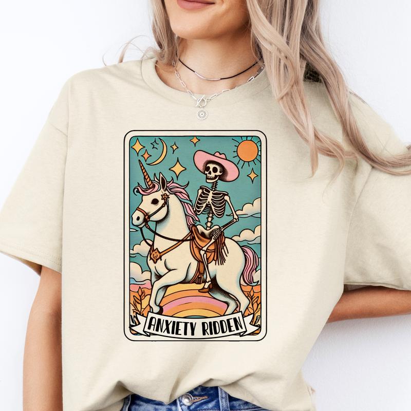 More Anxiety! Funny T-Shirts Round 2- Print is Sublimation, Unisex T-Shirt, Funny Tee, Funny Apparel, Gift Idea, Relaxed Fit, Casual Apparel, Cute Top