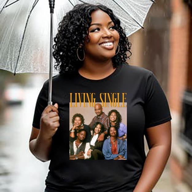 Retro Living Single Tee Shirt, Living Single Friends Shirt, 80s TV Show Shirt, 80s Nostalgia Shirt, Gift for Her