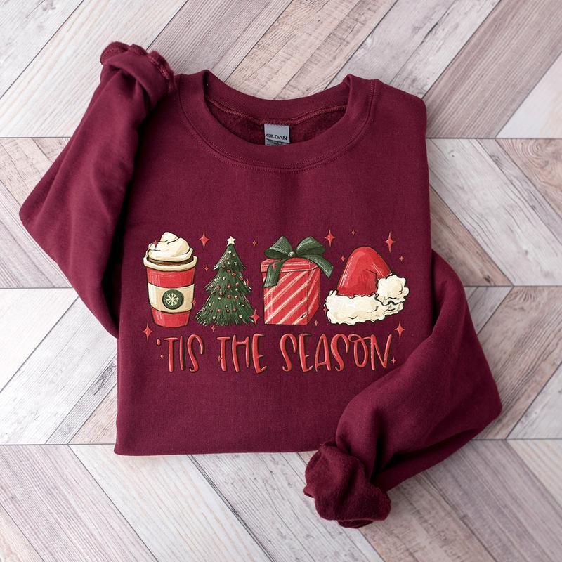 Tis The Season Christmas Crewneck Sweatshirt, Hoodie, T-shirt