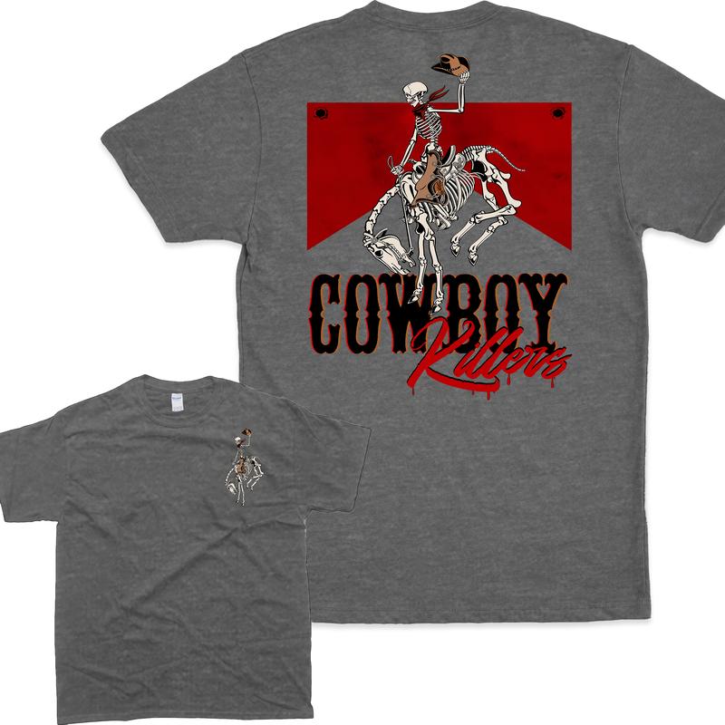 Cowboy Kil.lers T-shirt_ Western Cowboy Shirt_ Cowboy Skeleton Tee_ Western Skeleton Tee_ Western Rodeo Shirt_ Gift for Women T-shirt