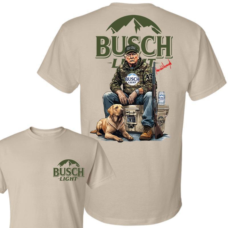 Trump Hunting Signature Busch Light Shirt , Trumpp won 47th president Election 2024, Trumpp Supporter, Busch Light Shirt, Trump Hunting With Local Shi