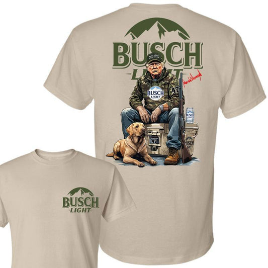 Trump Hunting Signature Busch Light Shirt , Trumpp won 47th president Election 2024, Trumpp Supporter, Busch Light Shirt, Trump Hunting With Local Shi