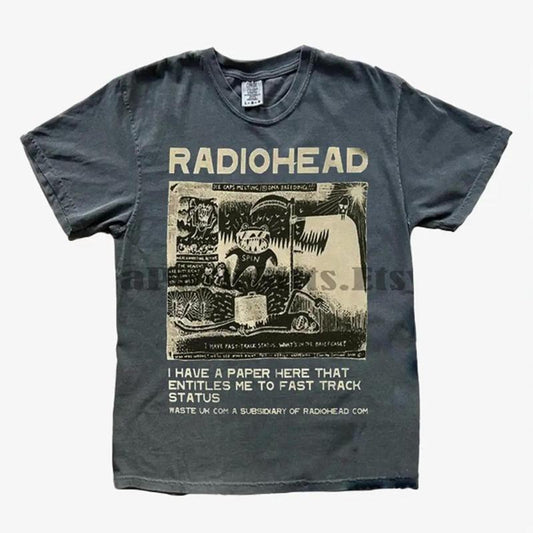 Vintage Radiohead Shirt Retro Concert Tee For Men And Women 90s Band Tshirt Radiohead Band Shirt Unisex T-Shirt