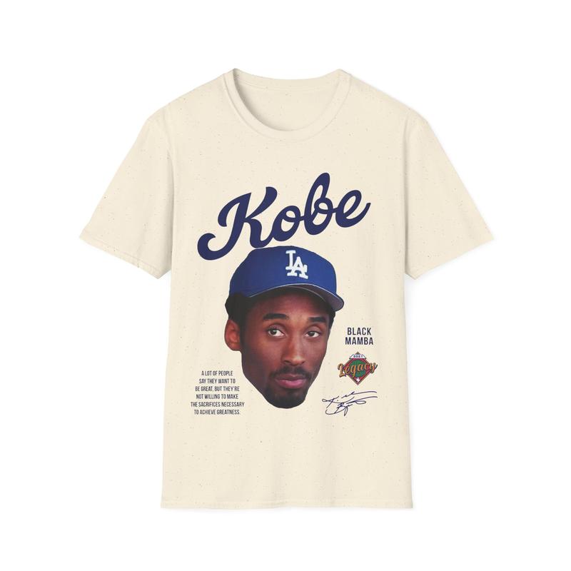 Kobe Dodgers Tribute Vintage Shirt Front-Back Graphic Bootleg Tee