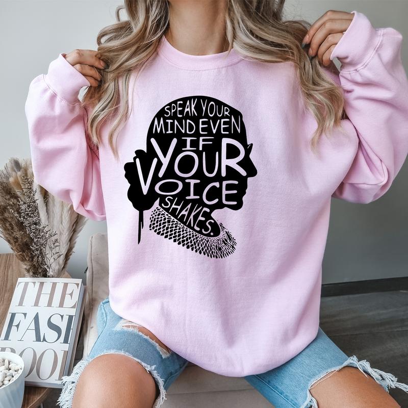 Speak Your Mind Even If Your Voice Shakes Shirt, Ruth Bader Ginsburg Shirt