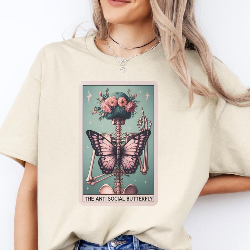 Tarot Card Mental Health T-Shirts - Print is Sublimation, Unisex Non-Fitted T-Shirt,Funny Tee, Gift Idea, Relaxed Fit, Casual Apparel,Great with Jeans