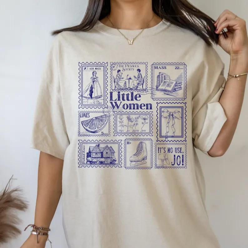 Little Women Literary Stamp Collection Tee Tshirt