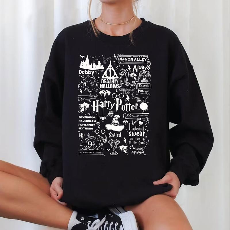 HP Quotes Ver2 Sweatshirt Hoodie Shirt Cotton Fit Sweaters Tee