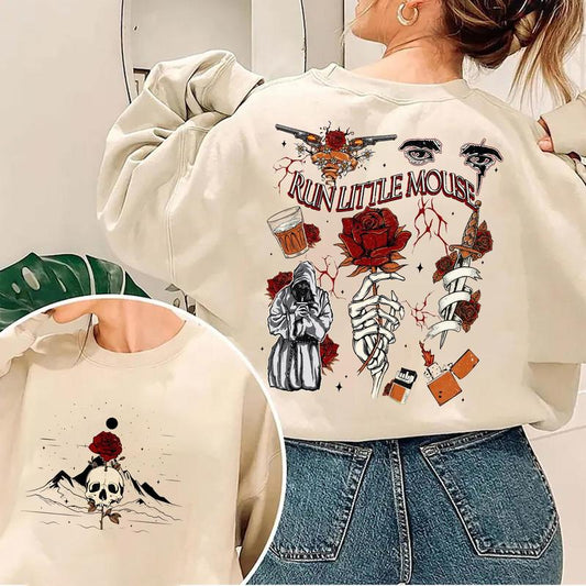 Run Little Mouse Haunting Adeline 2 Sides Sweatshirt, Zade Meadows Shirt, Dark Romance Merch, Booktok Merch, Smut Reader, Bookish Gifts for Her, T-Shi