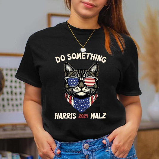 Do Something Shirt, Kamala Harris 2024 Shirt, Vote Presidential Election, Democratic National Convention 2024 Madam President Tee Top Womenswear