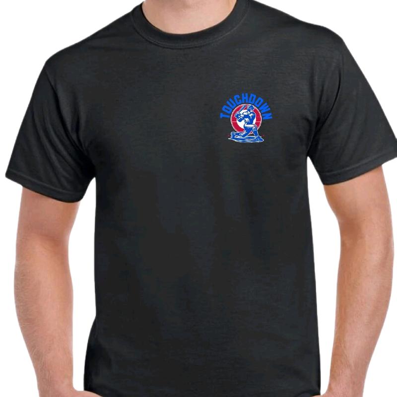 Touchdown Baseball Men's funny T-shirt - Menswear Casual Crewneck Cotton