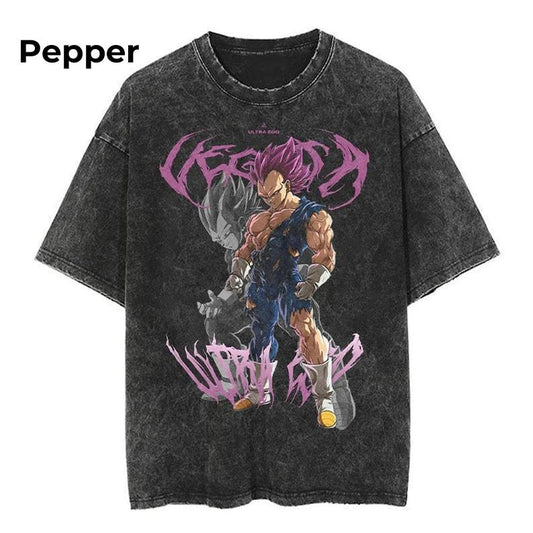 DBZ Vegeta Anime T-Shirt, Workout Shirt, Gym T-Shirt, Vintage T-Shirt Menswear Top
