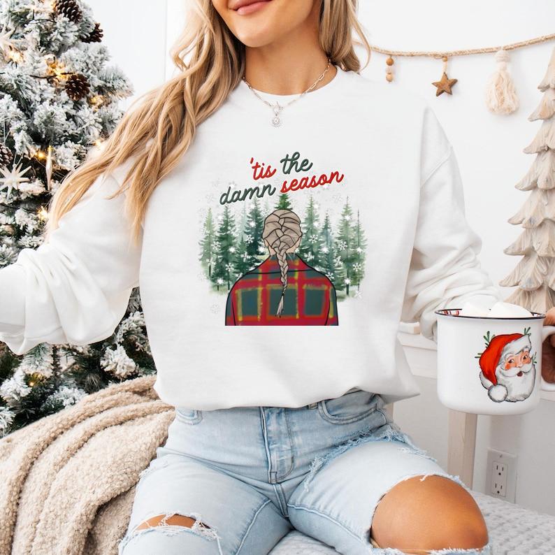 Tis The D@mn Season Shirt, Christmas Cozy SweatshirtShirtHoodie For Fan