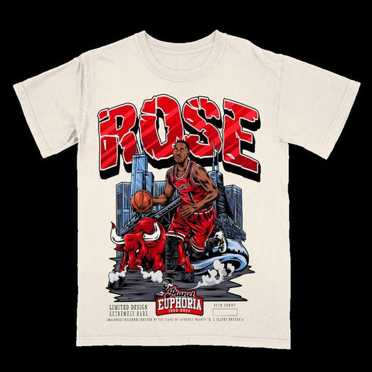 Derrick Rose Euphoria Planet Shirt, Basketball Shirt, Graphic T-shirt ,Gift For Women, Gift For Men, Fall tee Crewneck Clothing Cotton Menswear