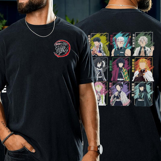 All Hashira team Shirt, To The Hashira Traing Arc Shirt,Demon Slayer t-shirt, Kimetsu no Yaiba Shirt, Anime sweatshirt hoodie, Anime lover t-shirt Men