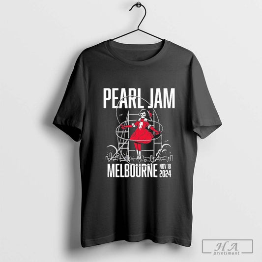 Pearl Jam Tour Melbourne, Australia November 18, 2024 Event T-Shirt