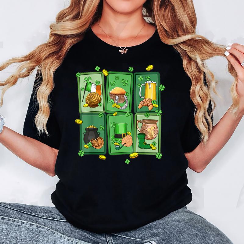 Mexican St Patrick's Day Pan Dulce Conchas Shamrock T-Shirt Sweater Hoodie