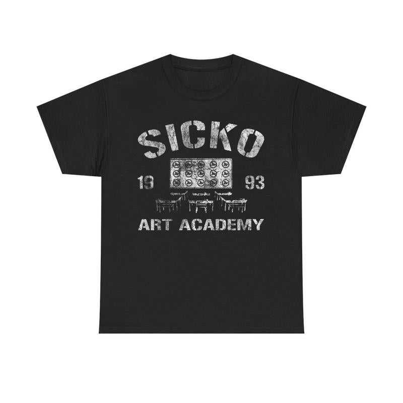Black Tee Art Academy Casual Classic Cotton Menswear Retro Shirt Top Vintage Comfy Day Graphic Smooth T-Shirt Underwear Tshirt Streetwear Man Shortsle
