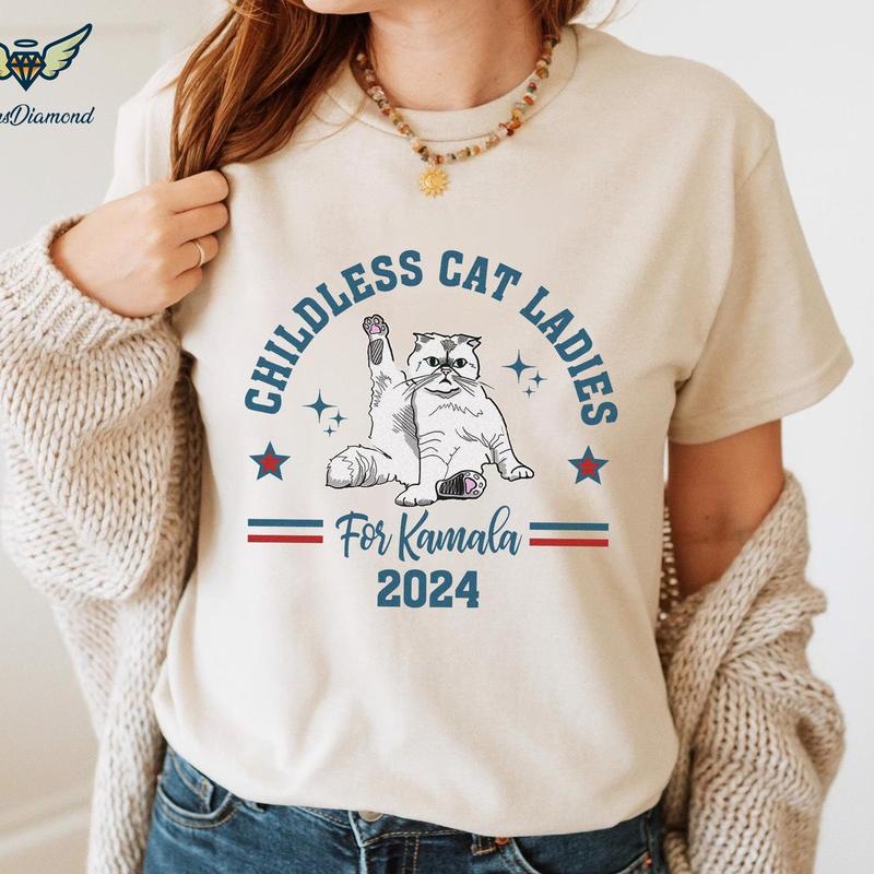 Childless Cat Lady Shirt, Kamala Harris SweatShirt, This Childless Cat Lady is Voting Kamala, Childless Cat Shirt